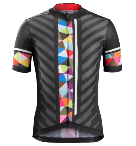 2016 Bontrager Ballista Black-Colorful Stripe Cycling Jersey