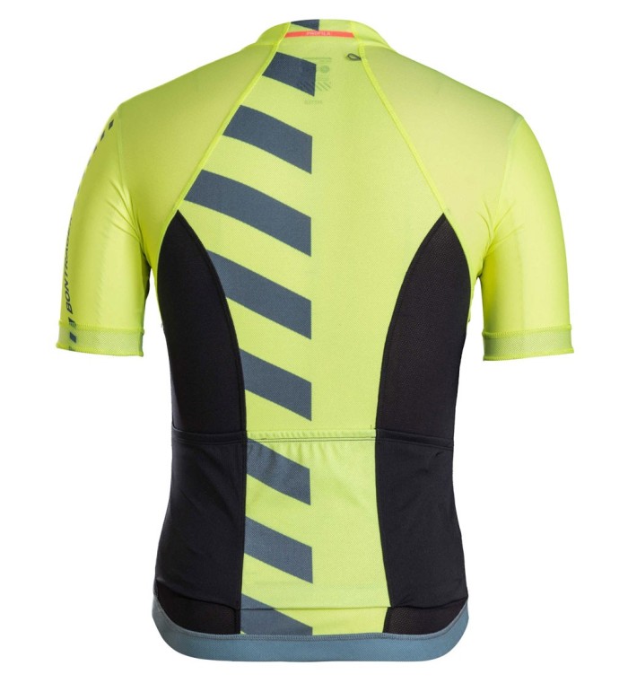 2016 Bontrager Velocis Yellow-Black Sleeve Cycling Jersey And Bib Shorts Set