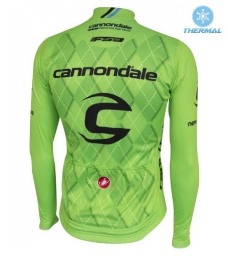 2016 Cannondale Team Green Pro Thermal Cycling Long Sleeve Jersey