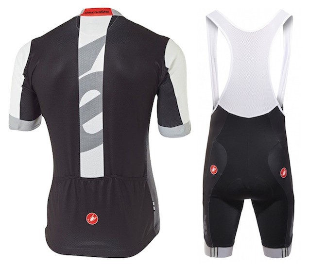 2015 Team Cervelo White-Black Cycling Jersey And Bib Shorts Set