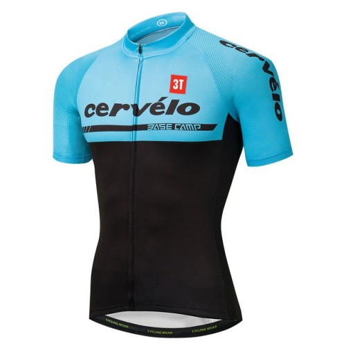 2018 Cervelo 3T Blue Cycling Jersey And Bib Shorts Set