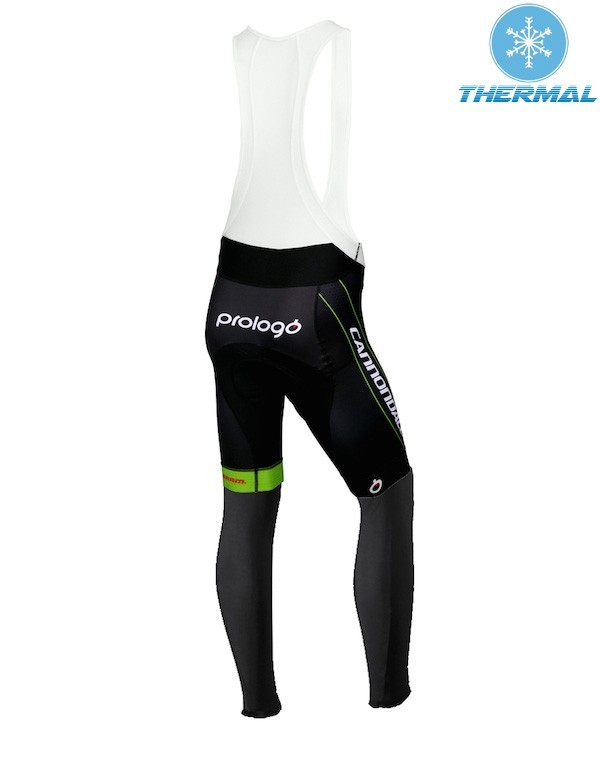 2015 Cannondale Factory Team Black-Green Thermal Cycling Bib Pants