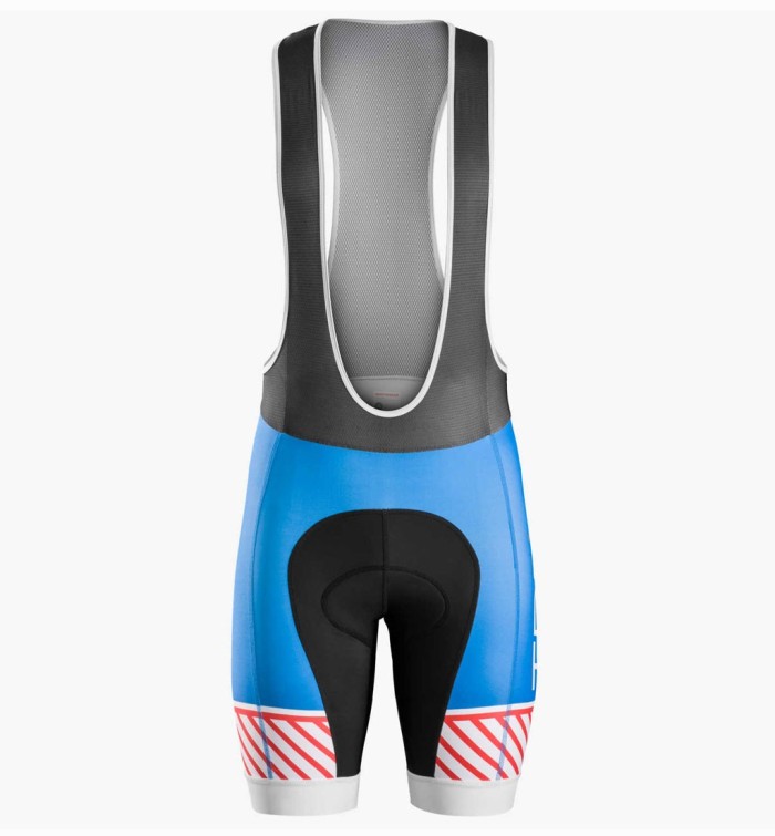2016 Bontrager Trek Specter Vintage White-Blue Cycling Jersey And Bib Shorts Set