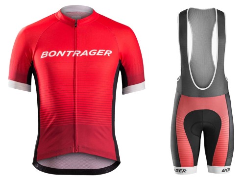 2016 Bontrager Specter Red Cycling Jersey And Bib Shorts Set