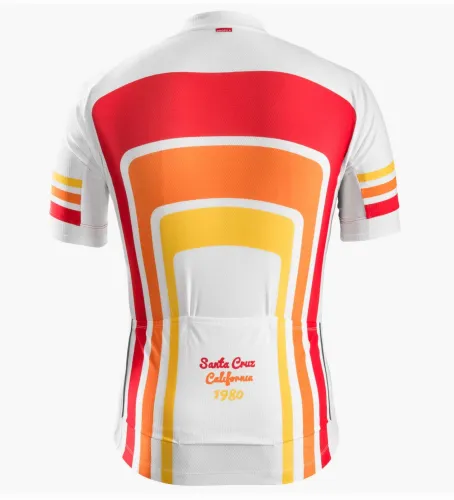 2016 Bontrager Santa Cruz 1980 White And Red Cycling Jersey