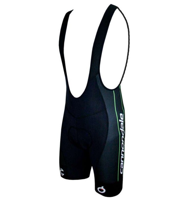 2018 Cannondale Factory Black-Green Cycling Bib Shorts