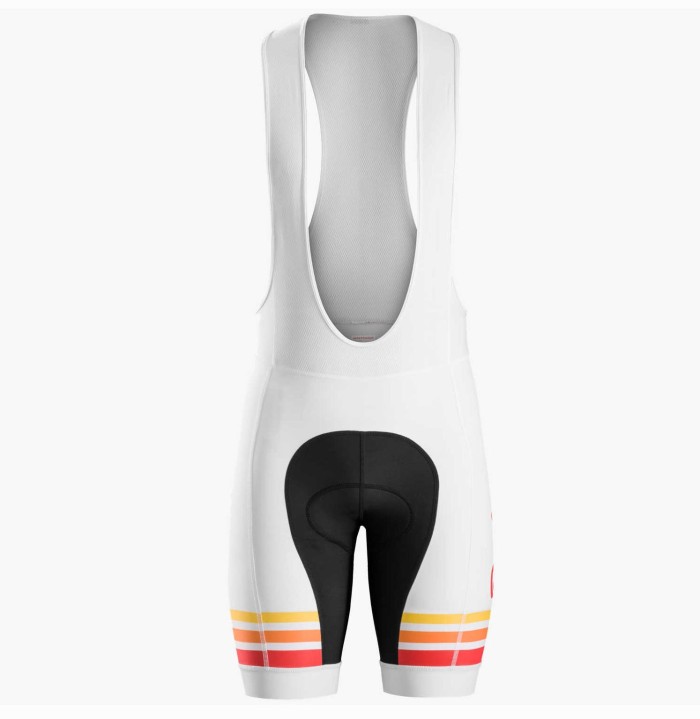 2016 Bontrager Santa Cruz 1980 White And Red Cycling Jersey And Bib Shorts Set