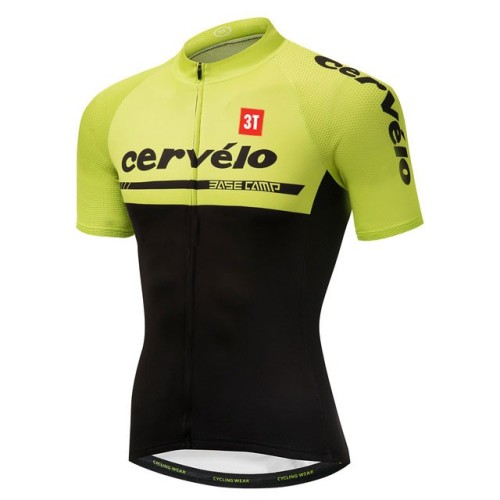 2018 Cervelo 3T Yellow Cycling Jersey And Bib Shorts Set