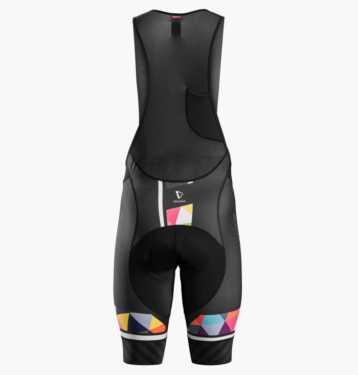 2016 Bontrager Ballista Black-Colorful Stripe Cycling Jersey And Bib Shorts Set