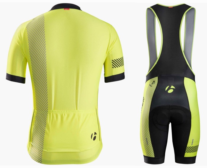 2016 Bontrager Specter Yellow Cycling Jersey And Bib Shorts Set