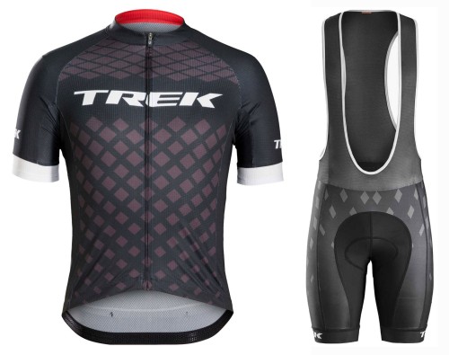 2016 Bontrager Trek Specter Black Cycling Jersey And Bib Shorts Set