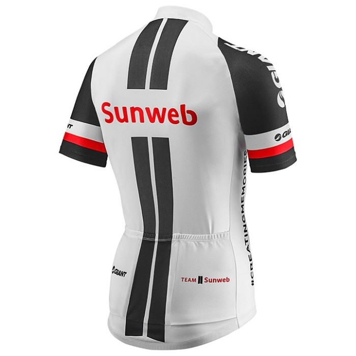 2017 Team Sunweb Giant White Cycling Jersey And Bib Shorts Set