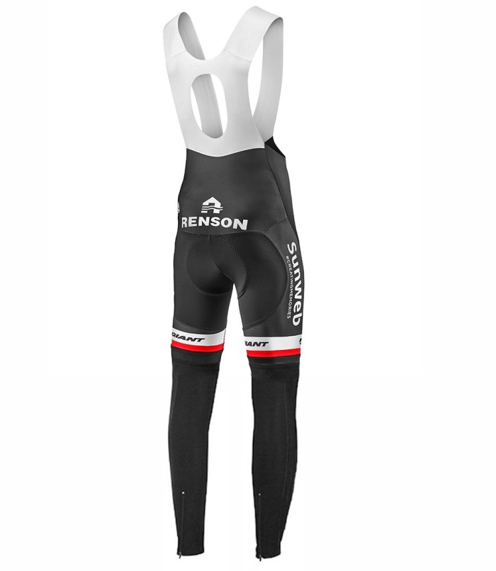 2017 Team Sunweb Giant White Long Sleeve Cycling Jersey And Bib Pants Set