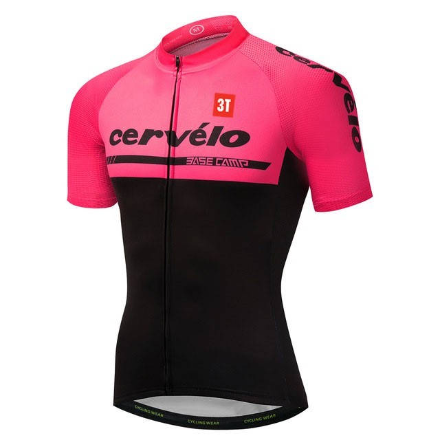 2018 Cervelo 3T Pink Cycling Jersey And Bib Shorts Set