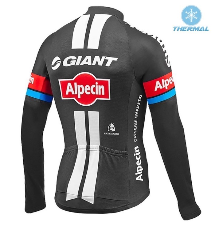 2016 Team Giant-Alpecin Thermal Long Sleeve Cycling Jersey And Bib Pants Set