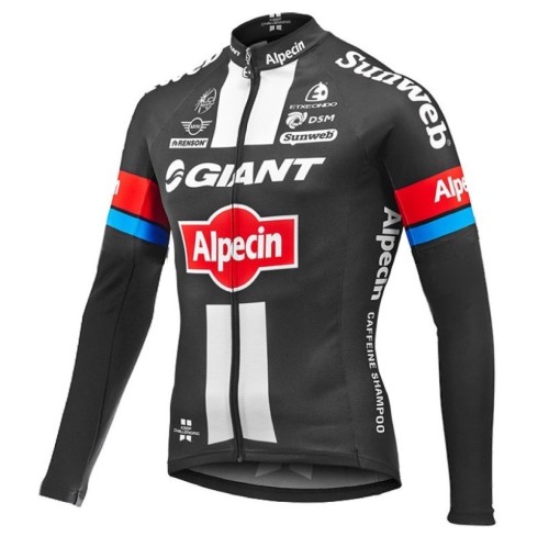 2016 Team Giant-Alpecin Long Sleeve Cycling Jersey And Bib Pants Set