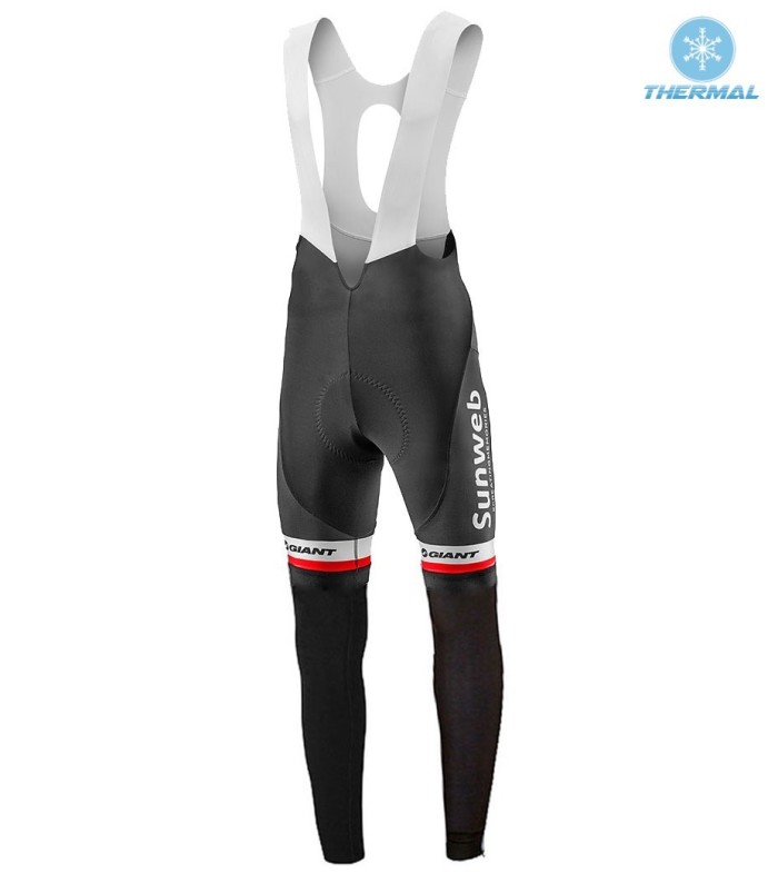 2017 Team Sunweb Giant White Thermal Cycling Jersey And Bib Pants Set