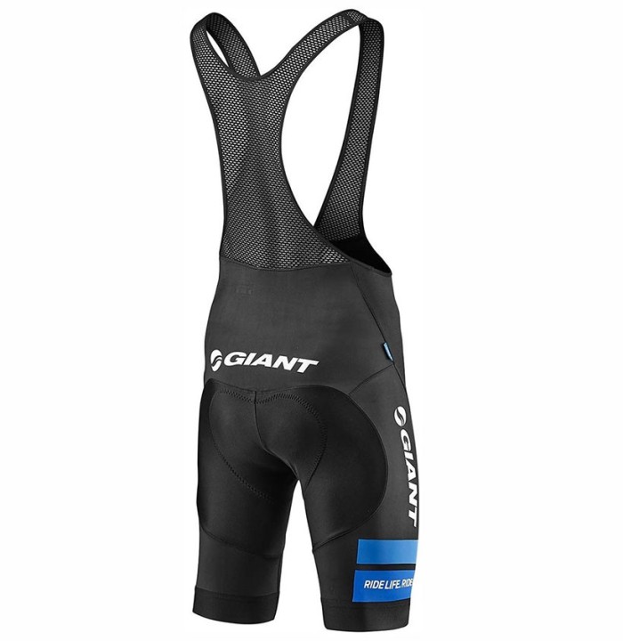 2017 Team Giant Black-Blue Cycling Jersey And Bib Shorts Set