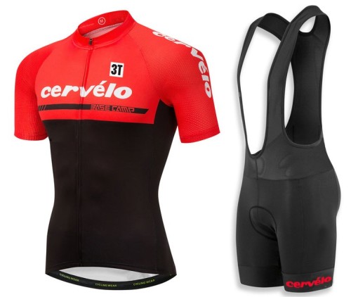 2018 Cervelo 3T Red Cycling Jersey And Bib Shorts Set