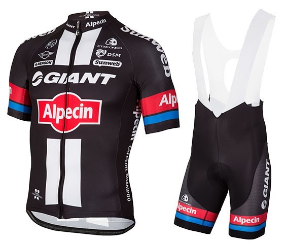 2016 Team Giant-Alpecin Cycling Jersey And Bib Shorts Set