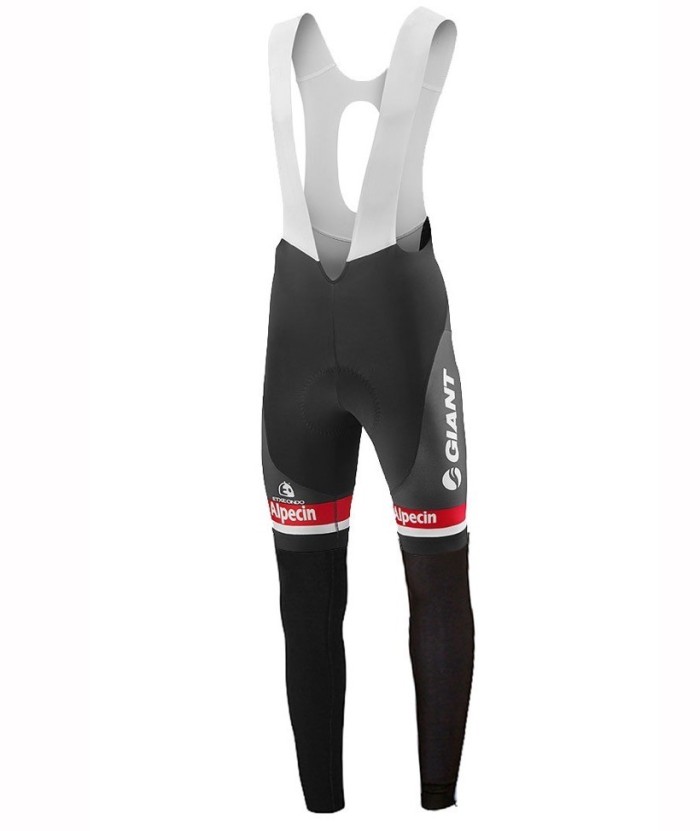 2016 Giant Alpecin TDF Edition White Long Sleeve Cycling Jersey And Bib Pants Set