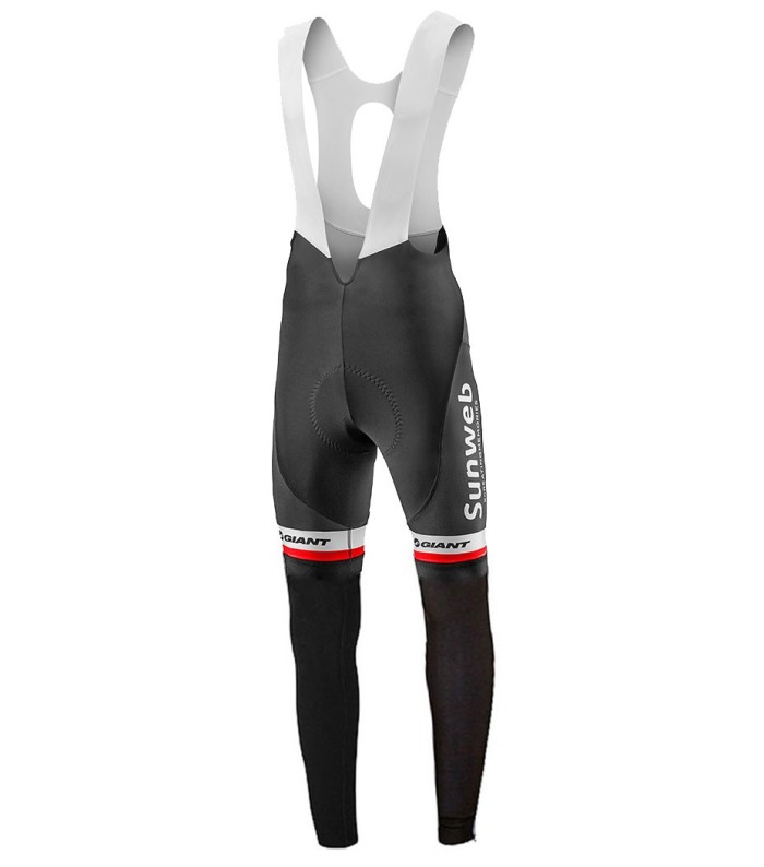 2017 Team Sunweb Giant White Long Sleeve Cycling Jersey And Bib Pants Set