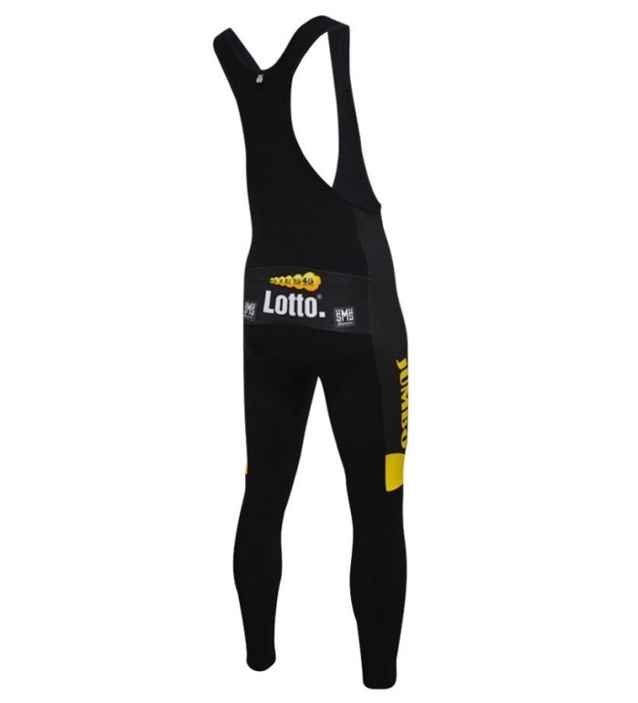 2016 Lotto-Jumbo Yellow Long Sleeve Cycling Jersey And Bib Pants Set