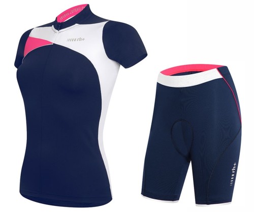 2017 Rh+ Trinity Women’s Blue-Pink Cycling Jersey And Shorts Set