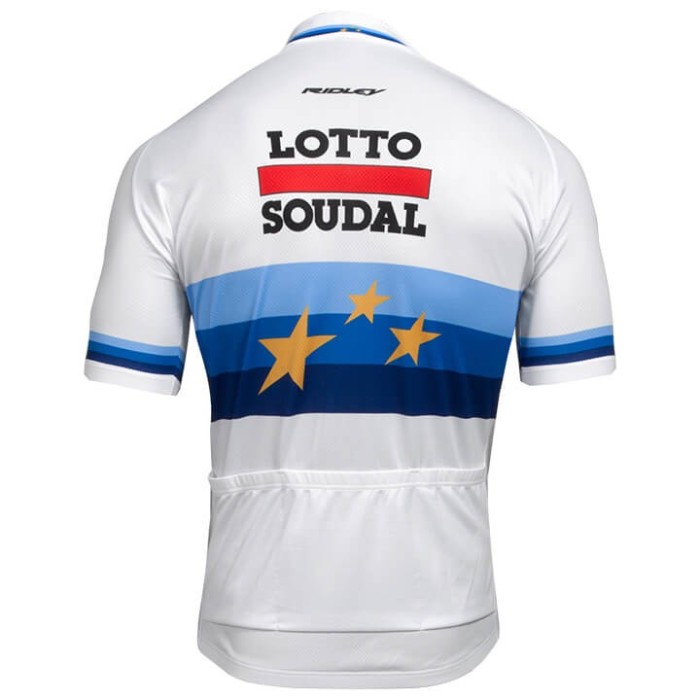 2018 Lotto European Champion White Cycling Jersey