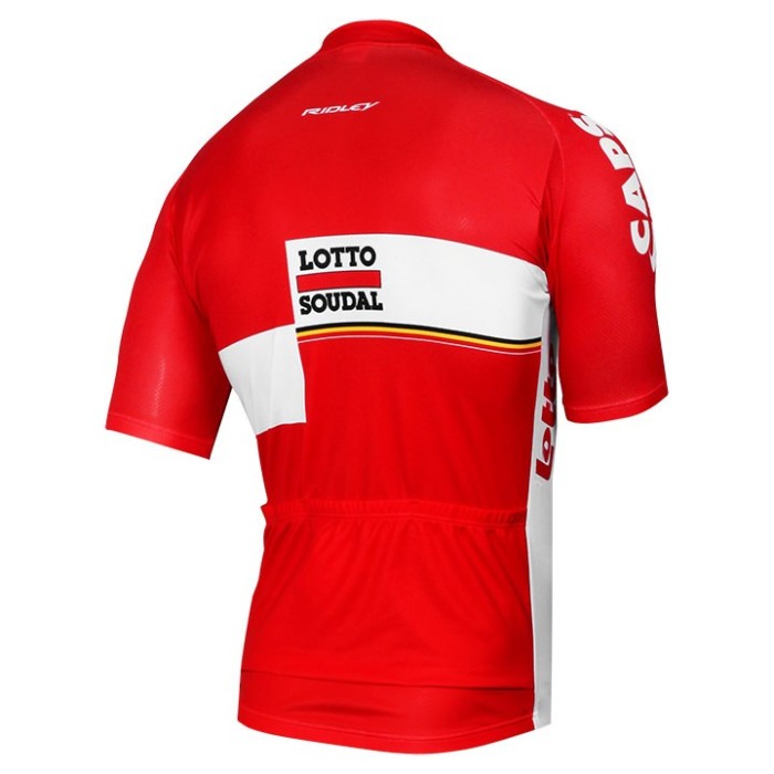 2017 Lotto-Soudal Red Cycling Jersey And Bib Shorts Set