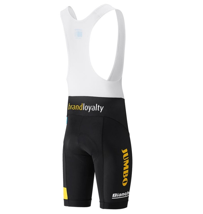 2018 Lotto-Jumbo Yellow Cycling Jersey And Bib Shorts Set