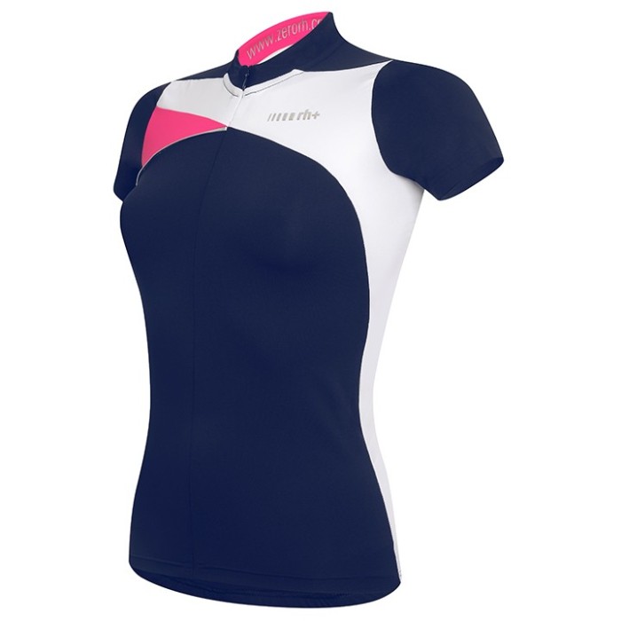 2017 Rh+ Trinity Women’s Blue-Pink Cycling Jersey And Shorts Set