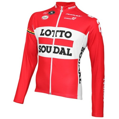 2015 Lotto Soudal Long Sleeve Cycling Jersey And Bib Pants