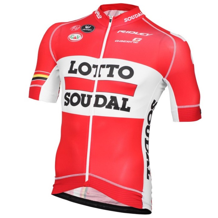 2015 Lotto Soudal Cycling Jersey And Bib Shorts Set