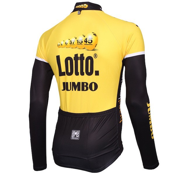 2015 Lotto NL-Jumbo Yellow Long Sleeve Cycling Jersey And Bib Pants