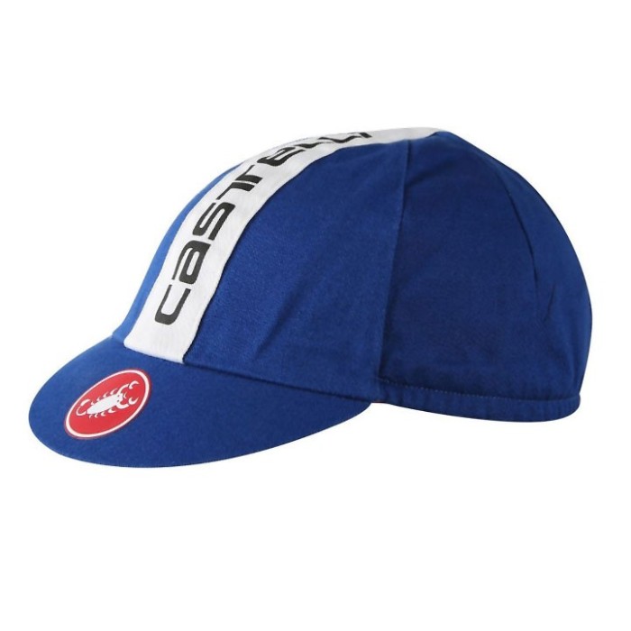 2017 Cаstelli Retro 3 Blue Cycling Cap