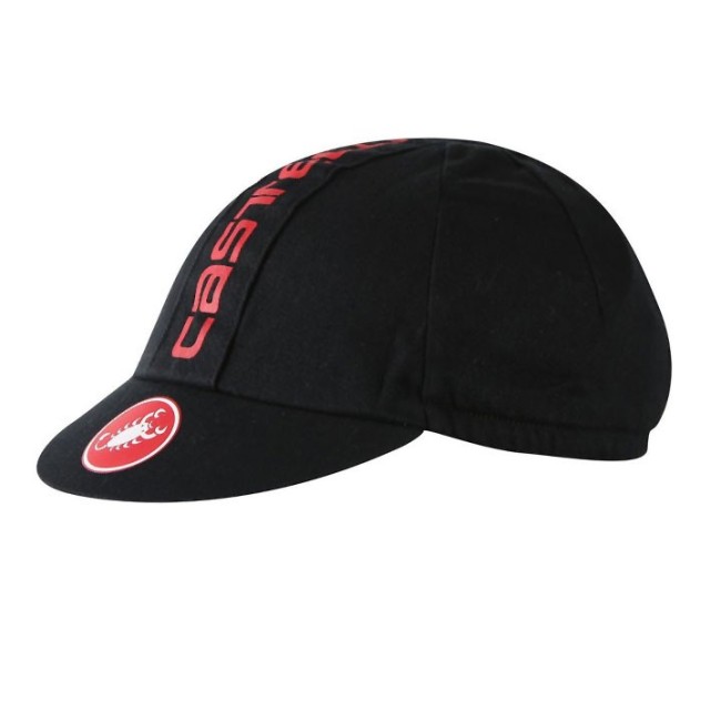 2017 Cаstelli Retro 3 Black Cycling Cap