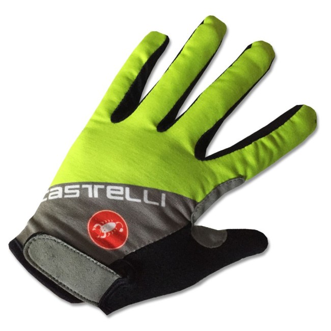 2017 Cаstelli Fluo Grey-Yellow Thermal Long Gloves