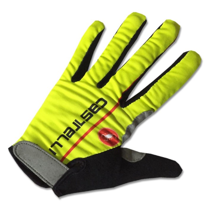 2017 Cаstelli Fluo Yellow Thermal Long Gloves