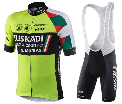 2017 Euskadi Cycling Jersey And Bib Shorts Set