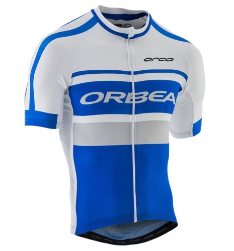 2016 Orbea Club Style Blue-White Cycling Jersey And Bib Shorts Set