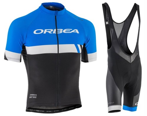 2017 Orbea Club Blue Cycling Jersey And Bib Shorts Set