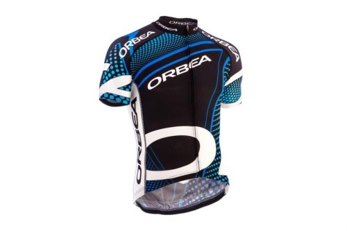 2015 Orbea Black With Blue Dot Cycling Jersey And Bib Shorts Set