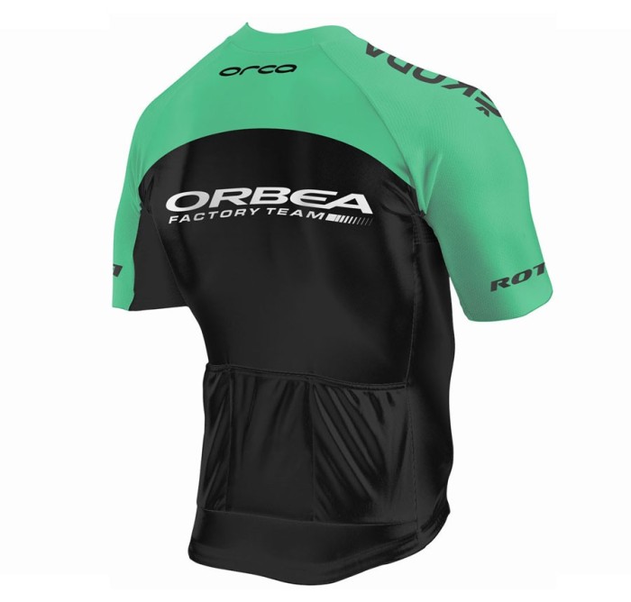 2018 Orbea Factroy Team Green Cycling Jersey And Bib Shorts Set