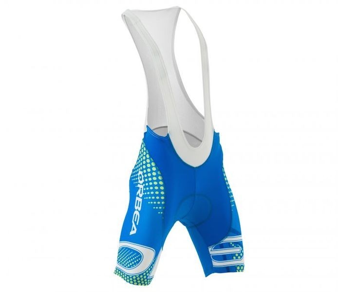 2015 Orbea Blue With Green Dot Cycling Jersey And Bib Shorts Set