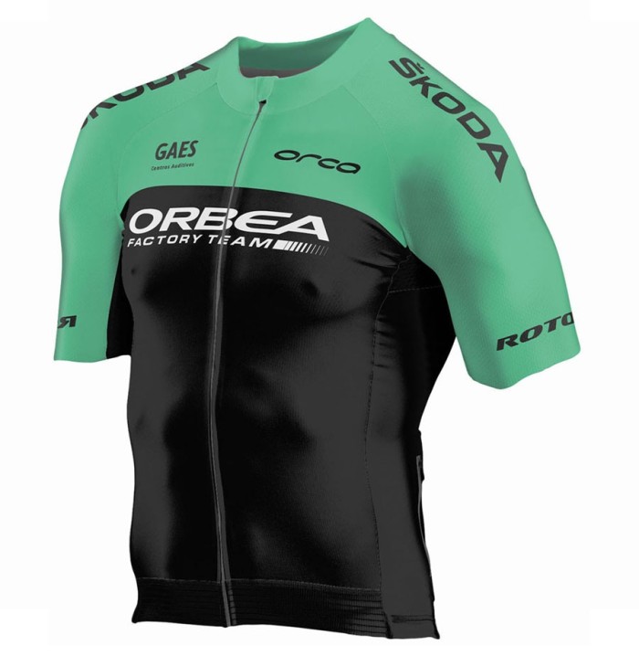 2018 Orbea Factroy Team Green Cycling Jersey And Bib Shorts Set