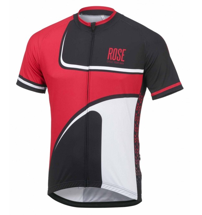 2016 Rose Retro Black-Red Cycling Jersey