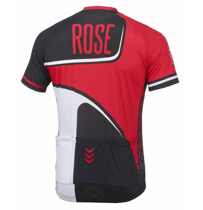 2016 Rose Retro Black-Red Cycling Jersey