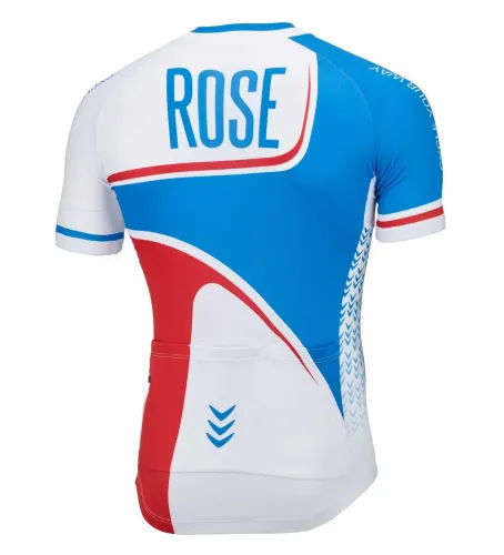 2016 Rose Retro Blue-White Cycling Jersey