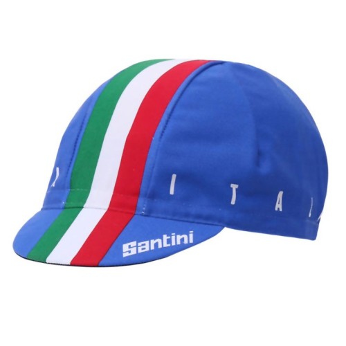 2017 Santini Italian Blue Cycling Cap